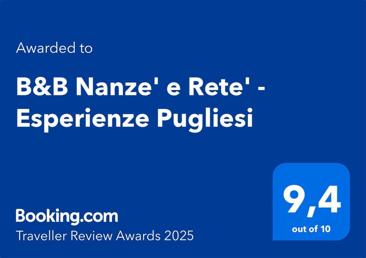 B&B Nanze' E Rete' - Esperienze Pugliesi Carosino Exterior photo